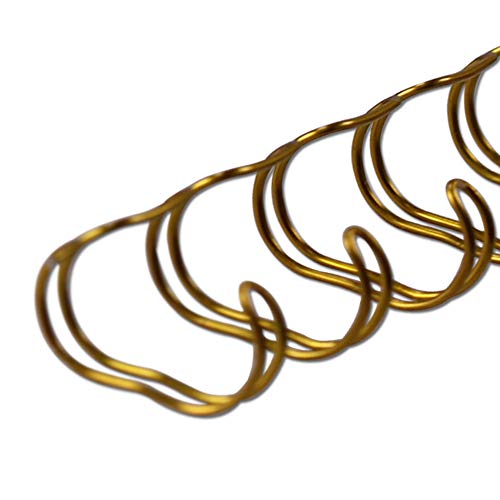 Spirale metallica per rilegatura passo 2:1 (23 anelli), argentato, 12,7 mm, 100 pezzi, per circa 100 pagine