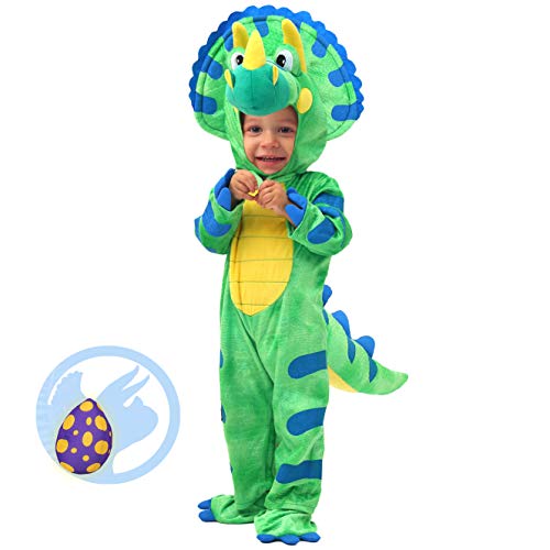 Spooktacular Creations bambino triceratops dinosaur costume (12-18 mesi) verde
