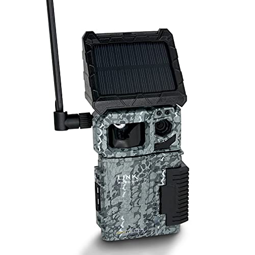 Spypoint LINK-Micro-S LTE - Videocamera per animali domestici, pannello solare e scheda SIM per la trasmissione del cellulare - infrarossi 4 Power LED 10 Megapixel