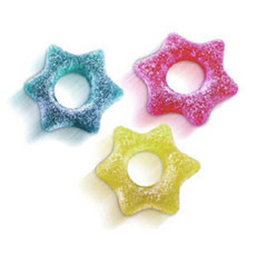 Stelle Frizzanti Gelco g 500 - Caramelle gommose colorate frizzanti a forma di stella