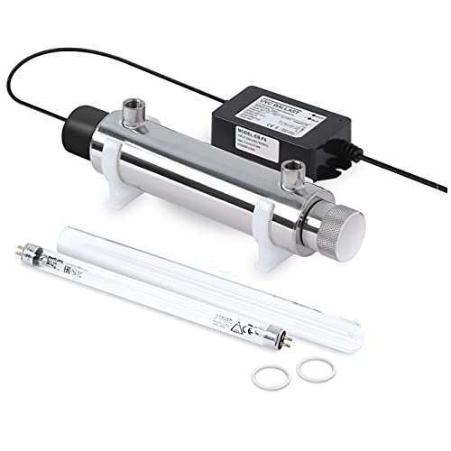 Sterilizzatore Acqua Lampada UV 6 Watt Portata 2 lt min per impianti micro filtrazione, osmosi inversa e acquario