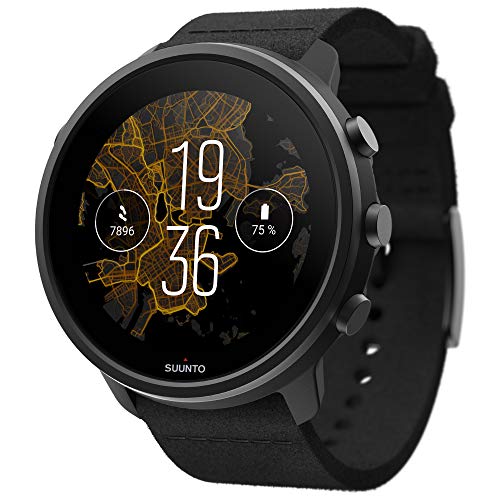 Suunto 7 Versatile Smartwatch con molte funzionalità e Wear OS by Google, Nero titanio