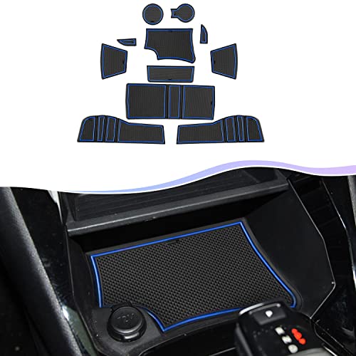 accessori per auto blu SXCY Per Toyot*a C-HR CHR bracciolo portaoggetti per console centrale con tappetini antiscivolo portaoggetti interno organizer per console centrale 