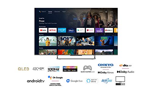 TCL 55C727, Smart Android Tv 55 Pollici, QLED TV, 4K UHD, Con Motio...