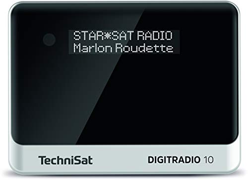TechniSat DIGITRADIO 10 - Adattatore radio digitale DAB+ (display OLED, Bluetooth, telecomando, sveglia, ideale per l aggiornamento di impianti Hi-Fi esistenti) nero argento