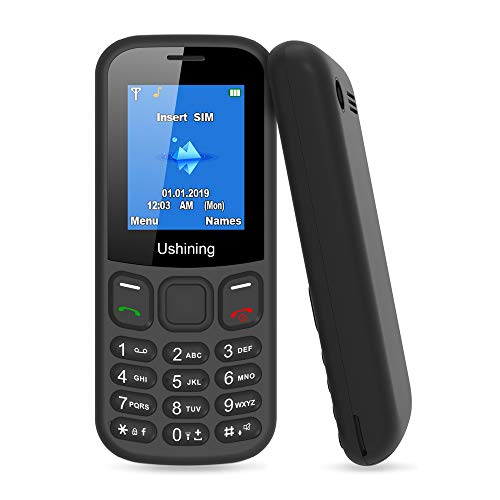Telefono Cellulare per Anziani con Tasti Grandi, Ukuu GSM Basic Tastiera Cellulari Economico 1,8  Display and Torcia Radio Suono Alto