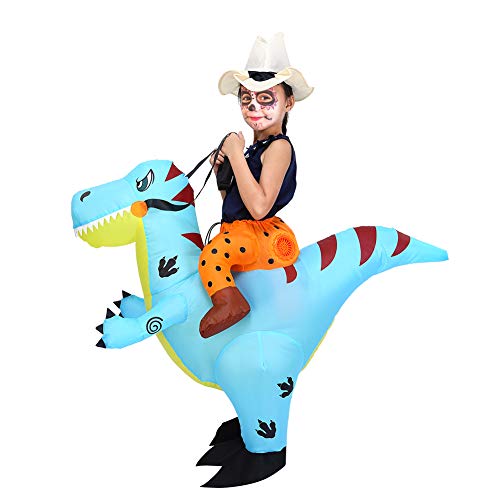 ThinkMax Costume Gonfiabile Dinosauro per Bambini Costume di Hallow...