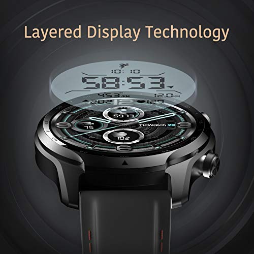 TicWatch Pro 3 GPS Smartwatch Unisex, Wear OS by Google, Display a ...