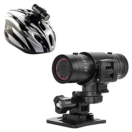 TKMARS Action Cam,Videocamera Casco Moto Mini Fotocamera Bici,1080p Full HD 120° Loop grandangolare Impermeabile Action Cam Registrazione Video e Scatto Fotografico per Sci, Equitazione, ecc