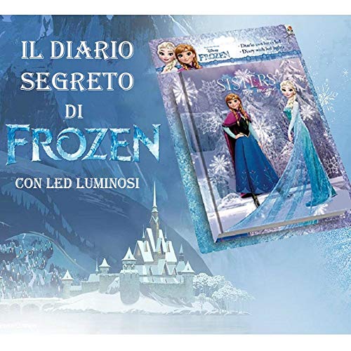 Trade Shop - Frozen DIARIO Segreto Anna E Elsa Magico con LED per Scuola Bambini Hobby - 15841