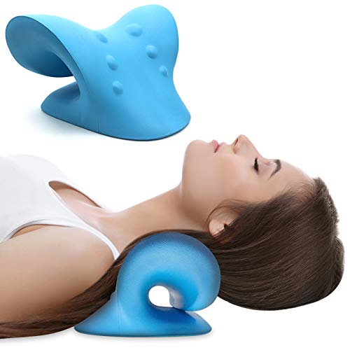 Trazione del collo, cuscino del collo, supporto del collo, collo rilassante, cuscino portatile di trazione cervicale, cuscino ergonomico per sollievo dal dolore al collo