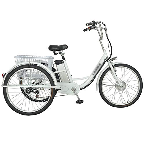 Triciclo per adulti bicicletta elettrica a 3 ruote bici servoassist...