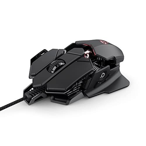 Trust Gaming Mouse Gaming GXT 138 X-Ray, Sensore Ottico 4000 DPI, 10 Pulsanti Programmabili, Illuminazione RGB Personalizzabile, Nero
