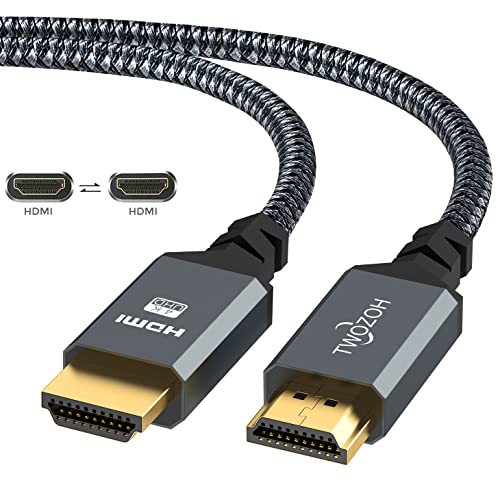 Twozoh Cavo HDMI 4K 1M, Nylon Intrecciato Cavi HDMI 2.0 Supporta 4K 60Hz HDR 2.0 1.4a, Video UHD 2160p, Ultra HD 1080p, 3D, compatibile PS5, PS3, PS4, PC, proiettore, 4K UHD TV HDTV, Xbox