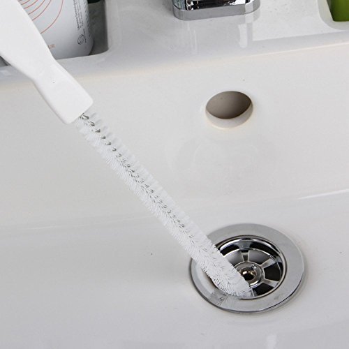 Ungfu Mall, spazzola di pulizia per lavello, tubature dell’acqua e scarico, 45 cm, flessibile, adatto anche a troppopieno
