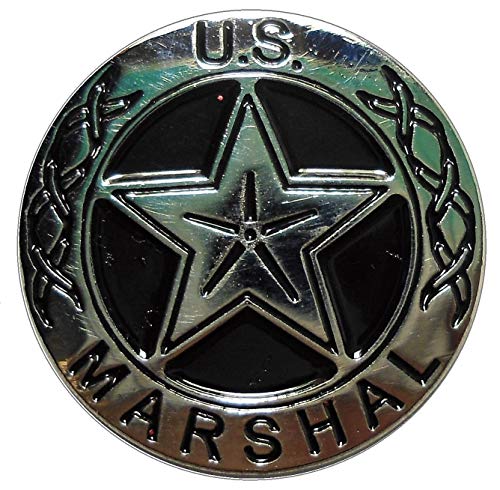 US Marshal Wild West Bounty Hunter USA Cowboys & Indiani, 26 mm smalto distintivo