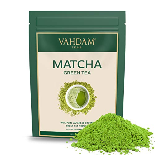 VAHDAM, Matcha Green Tea Powder Superfood (25g, 12 Porzioni) Pure Giapponese In Polvere Giapponese, Classico Matcha Di Tè Verde Culinario | Matcha Latte Mix, Frullati E Ricette