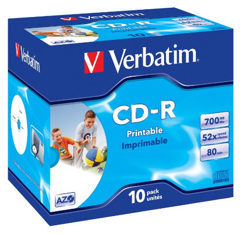 Verbatim CD-R 80MIN Datalife PLUS - Confezione da 10