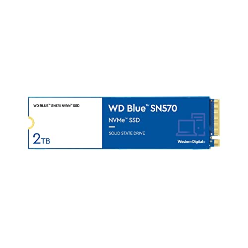 WD Blue SN570 2TB High-Performance M.2 PCIe NVMe SSD, con velocità di lettura fino a 3500 MB s