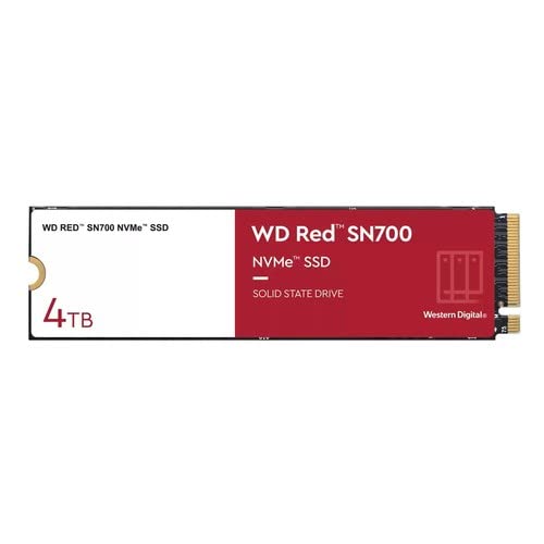 Western Digital WD - SSD SN700 NVMe 4 GB M.2 2280, colore: Rosso