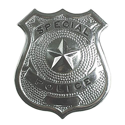 Widmann- Distintivo Polizia, Colore Argento, Taglia Unica, 3302A...