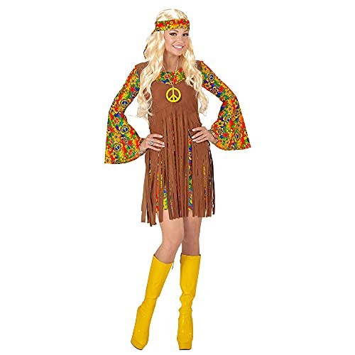 Widmann WDM06521 - Costume Ragazza Hippie, Multicolore, Small
