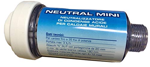 WK Filtro Neutralizzatore di Condensa Scarico Caldaie | 3 4  MF | Made in Italy, Bianco, 1 Unità (Confezione da 1)