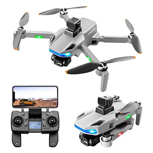 Wyxy Drone con telecamere con Fotocamera per Adulti 4K, Fotocamera con Giunto cardanico a 3 Assi, Drone per Evitare Gli Ostacoli con Fotocamera, Distanza RC di 5 km, quadricottero Senza spazzole,