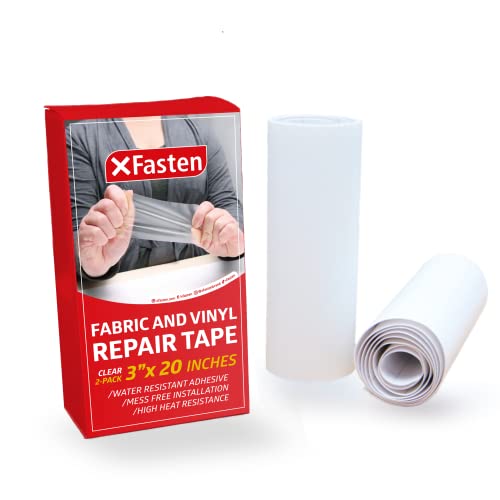 XFasten nastro per riparazioni in tessuto e in vinile, trasparente ...