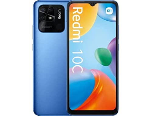 Xiaomi Redmi 10C Smartphone, Snapdragon 680, batteria da 5000mAh, schermo da 6,71 , fotocamera principale da 50MP, NFC, 4+128GB, Blu