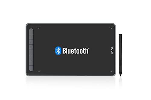XP-PEN Deco LW Tavoletta grafica Bluetooth, 10 x6  Wireless con X3 Smart Chip, 60° Tilt con penna senza batteria (Nero)