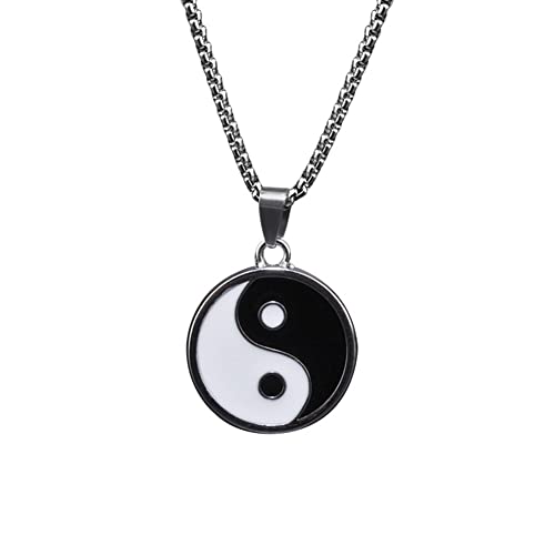 Yin Yang, collana con ciondolo a forma di Tai Chi, regalo di compleanno per ragazzi e ragazze