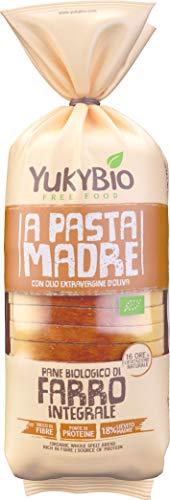 Yukybio Pane Bauletto biologico Pasta Madre Farro Integrale 400g (1)