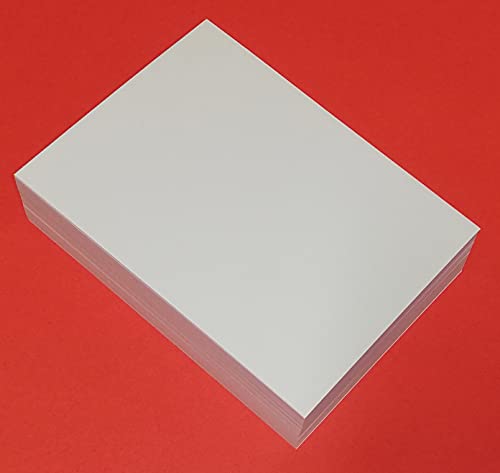 200 Fogli di Carta Fsc bianca spessa 120 gr. in formato A6 10,5x14,5cm. per stampa laser e inkjet fronte e retro