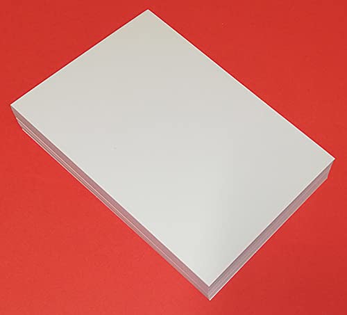200 Fogli di Carta Fsc bianca spessa 120 gr. in formato A5 14,5x20,5cm. per stampa laser e inkjet fronte e retro
