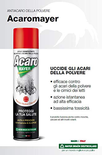 3 x Spray Antiacaro Disinfettante Per Materassi Tessuti Divano Cusc...