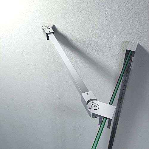 40 cm stainless steel Frameless Shower Door Fixed panel wall-to-glass Support bar for 6mm 8mm 10mm spessore vetro da m-home