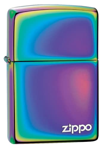 Accendino Zippo Classic Multi Color con Logo Zippo 151ZL, Accendino Antivento Ricaricabile Zippo, Realizzato in Metallo con Caratteristico  click  Zippo, Multicolor, Made in USA, Ottima Idea Regalo