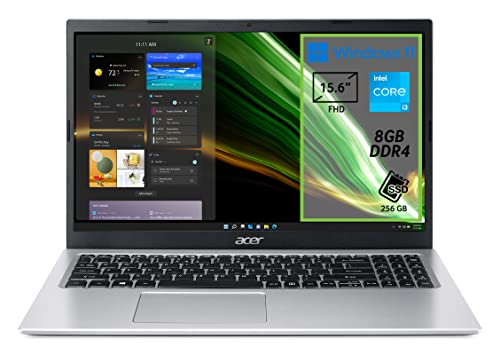 Acer Aspire 3 A315-58-36BT PC Portatile, Notebook con Processore Intel Core i3-1115G4, RAM 8 GB DDR4, 256 GB PCIe NVMe SSD, Display 15.6  FHD LED, Intel UHD, Windows 11 Home in S mode, Silver