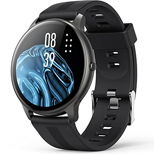 AGPTEK LW11 Smartwatch Uomo Orologio Fitness con 1.3  Full Touch, Impermeabile IP68, Cardiofrequenzimetro da Polso, Activity Tracker Sportivi Contapassi Controllo Musica Cronometro per Android iOS