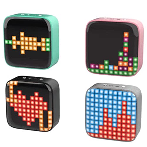 Aibimy Mini Cassa Speaker Altoparlante Bluetooth RGB Effetti Portatile LED Pixel Art