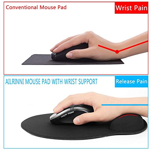AILRINNI Tappetino Mouse con Poggiapolsi, Gaming Tappetino Mouse Er...