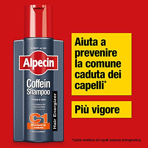 Alpecin Coffein Shampoo C1 2 x 250 ml | Shampoo Naturale crescita d...
