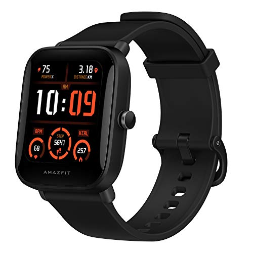 Amazfit Bip U Pro Smartwatch Orologio Intelligente Fitness Tracker, Alexa Integrato, 60 Modalità Sport, SpO2, Cardiofrequenzimetro, Monitor del Sonno, Impermeabile 5 ATM, Notifiche Messaggi, Nero