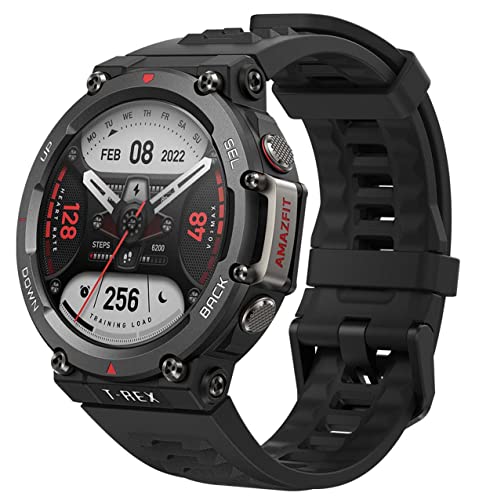 Amazfit T-Rex 2 Smartwatch Orologio Intelligente, GPS, Navigazione in Tempo Reale, Impermeabile 10 ATM, 150 Modalità di Sportive, Durata della Batteria di 24 Giorni, Cardiofrequenzimetro, SpO2