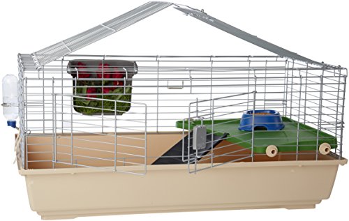 Amazon Basics - Gabbia habitat per piccoli animali, con accessori - 104 x 21.5 x 57 cm, Grande