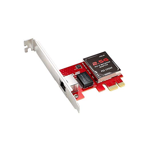 ASUS PCE-C2500 2.5G Base-T PCIe scheda di rete con compatibilità all indietro. supporto 2.5G 1G 100Mbps, porta RJ45
