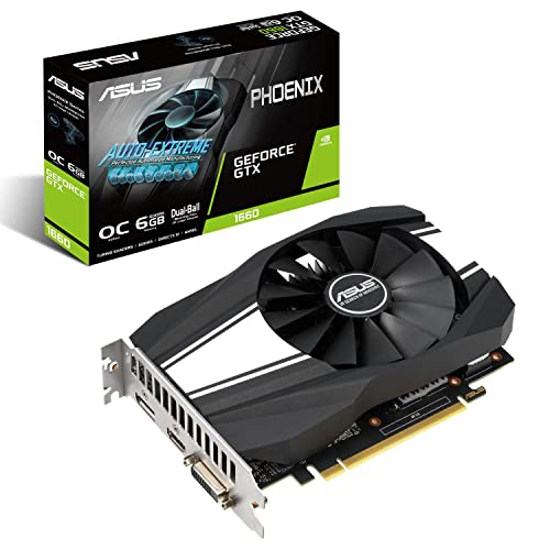 ASUS Phoenix GeForce GTX 1660 OC Edition 6 GB GDDR5, Scheda Video Gaming, Dissipatore Monoventola per HTPC