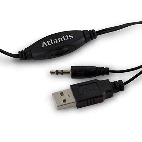 ATLANTIS Sound Power 410 Mini-Casse Stereo Amplificate, Nero Lucido...