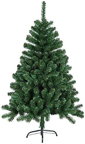 Aufun Albero di Natale Artificiale 210 cm Albero di Natale Artificiale Albero di Natale Decorativo in PVC Verde con Supporto in Metallo Decorazione Natalizia